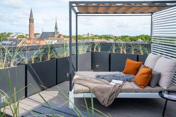 Himmelbett-Träume mit Panoramablick über Borkum