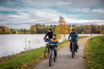 Fahrradtour mit Familie