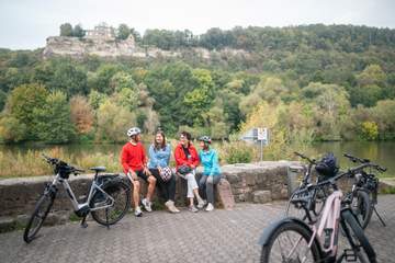 Radfahren am Main bei Karlstadt