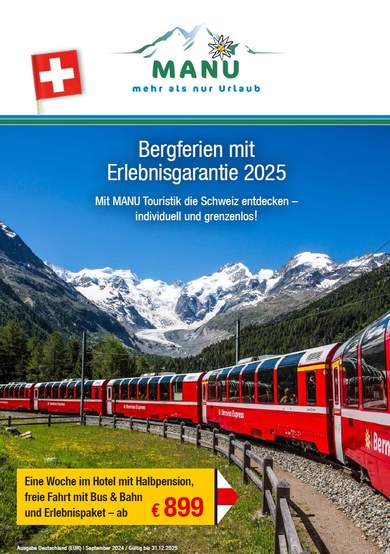 Katalog von MANU Touristik – Bergferien in der Schweiz ansehen