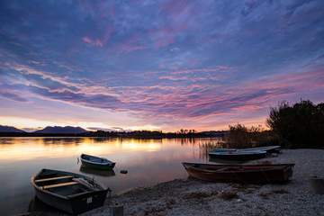 Kailbacher Bucht am Chiemsee bei Breitbrunn